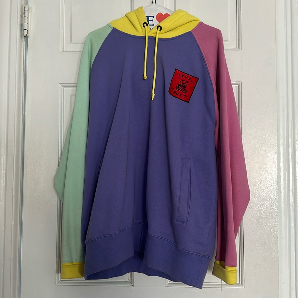 Men’s COLOR BLOCK HOODIE color Pastel size L